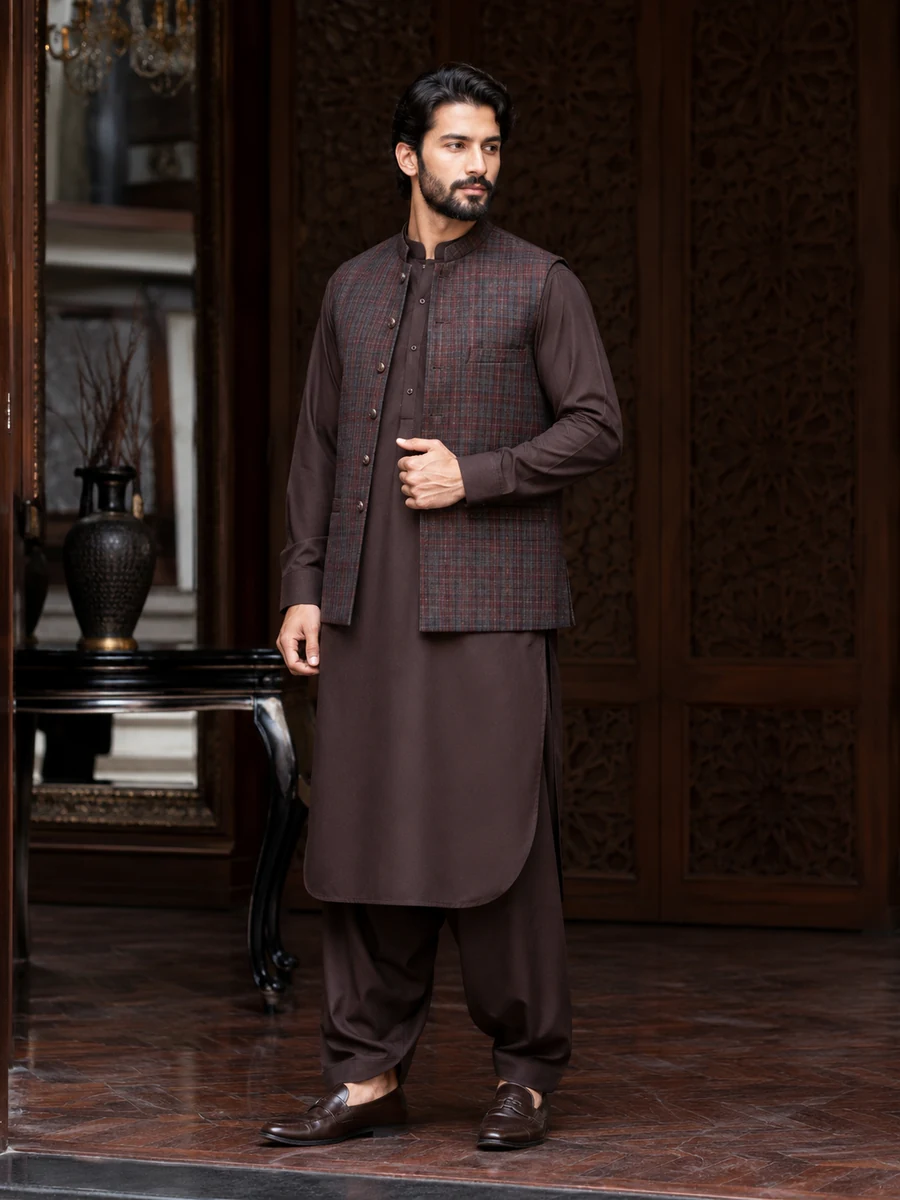 Black Afghan Kurta Perahan