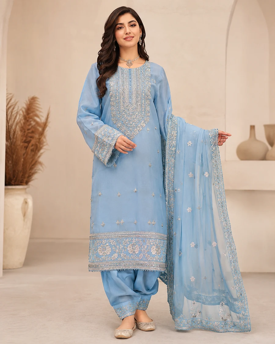 Chocolate Punjabi Salwar Dress